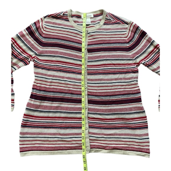 Bechamel Knit Striped Cardigan Size Large - Picture 5 of 6